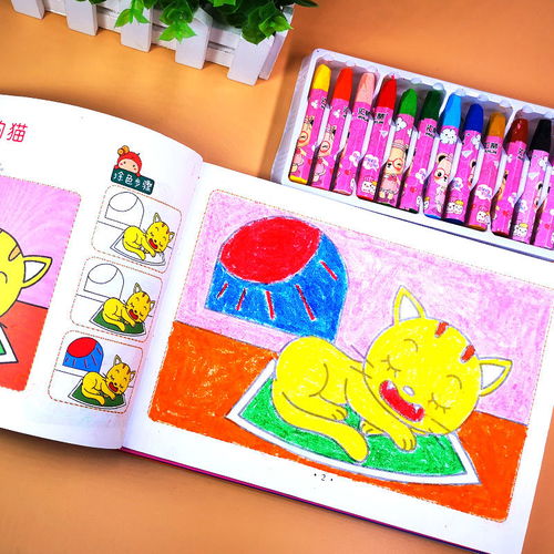儿童玩具画画本绘画本图画本涂色书学习用品幼儿园涂色画填色本